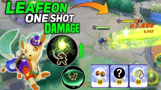 22 Kills Leafeon New One Shot Damage build for Solar Blade  Best build ever Pokemon unite [upl. by Ahker]