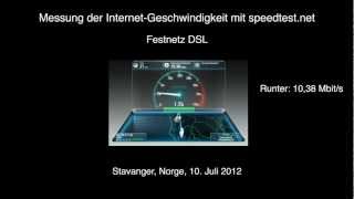 Speedtest mit speedtestnet DSL [upl. by Bright]