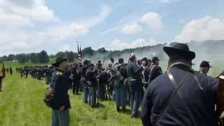 Gettysburg 150th Reenactment First Person POV BGA [upl. by Htilil160]