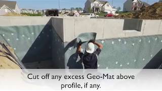 Marflex Waterproofing amp Building Products  GeoMat Install Video [upl. by Nonnaer146]