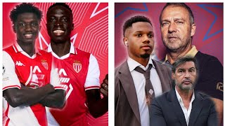 Monaco vs Barcelone  Lamine Camara et krepin Diatta pour le challengeAnsu fatiFlic Fonseca [upl. by Hollingsworth]