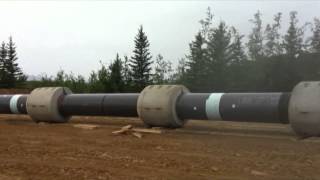 Pipeline Welding  42 Inch Swamp Weights [upl. by Aymer260]