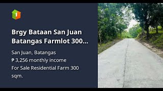 Brgy Bataan San Juan Batangas Farmlot 3001000 sqm [upl. by Yclek]