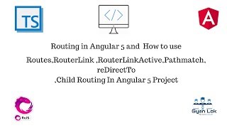 Routing and Child Routing in Angular 5  Routes  pathmatch  reDirectTo [upl. by Aed]