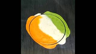 tiranga recipe 👌🔥❤️🇮🇳👍 easymadewithpinki shorts food न्यू तिरंगा recipe [upl. by Atnauqal]