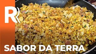 Sabor da Terra veja como fazer uma farofa caipira [upl. by Ecirtra]