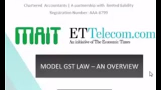 ETTELECOM WEBINAR  Impact of GST on ESDM Make in India initiative and supply chain [upl. by God]