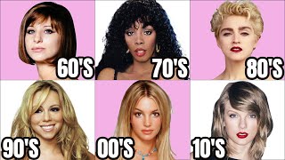 10 Most POPULAR Female Singers Of Each Decade [upl. by Ylime]