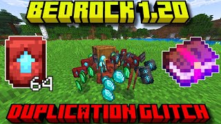 MINECRAFT BEDROCK 120 DUPLICATION GLITCH Playstation Xbox Switch MCPE PC [upl. by Nosneb]