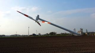 Demontage einer Windkraftanlage in Bocholt Hemden 02052013 [upl. by Groveman]