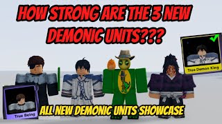 All 3 new Demonic Units Showcase  How strong are the new Demonic Units  Anime Fighters [upl. by Hennie]