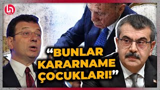 Ekrem İmamoğlundan mezuniyetine katakulli diyen Bakan Yusuf Tekine zehir zemberek sözler [upl. by Holihs]