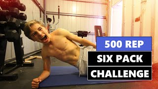 500 REP SHREDDED SIX PACK ABS WORKOUT  INSPIRED BY FRASER WILSON [upl. by Yralih994]