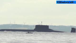 Verdens største Russiske atom ubåd passerer Storebælt Worlds largest Submarine [upl. by Lalage409]