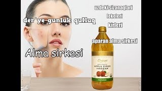 Alma sirkesi ile deriye gunluk qulluq  leke aparici [upl. by Isyad]