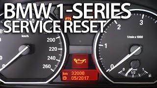 How to reset service reminder in BMW 1Series E81 E82 E87 E88 inspection [upl. by Aninat]