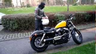 Harley Davidson 48 tracker vance and hines [upl. by Ekud]