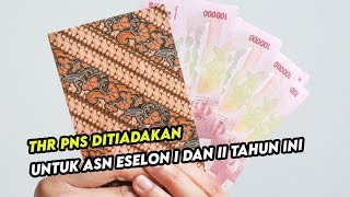 THR PNS Ditiadakan untuk ASN Eselon I dan II Tahun Ini [upl. by Blanch]