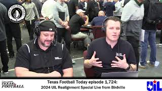 Texas Football Today 2024 UIL Realignment Special Live from Birdville [upl. by Morrell]