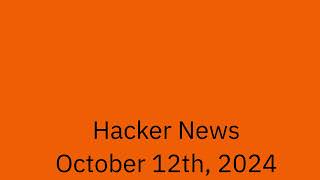 Hacker News for Saturday [upl. by Eineg]