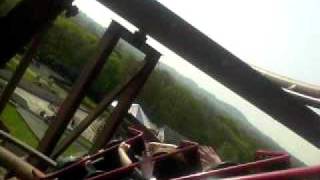 knightmare roller coaster at camelot theme park [upl. by Cyler]