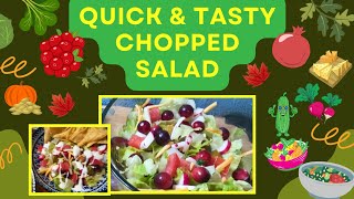 EASY TASTY Salad🤩PUMPKIN SEEDS amp RAW CRANBERRIESAbout Chopped Salad [upl. by Assilav]