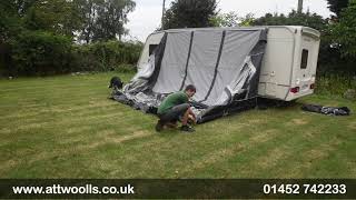 Dometic Ace Air All Season Awning Pitching Tutorial Video [upl. by Anatnahs237]