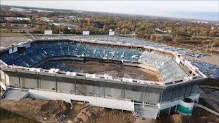 Pontiac Silverdome failed attempt to implode 12317 [upl. by Chemarin]