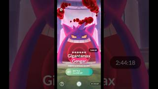 First Ever Gigantamax Gengar Raid in pokemongo [upl. by Azile]