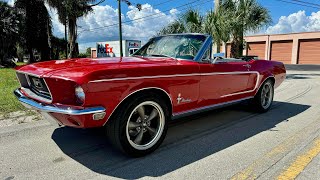 1968 Ford Mustang Convertible for Sale 3800000 wwwclassiccarsinfloridacom 5613597998 [upl. by Adabelle]