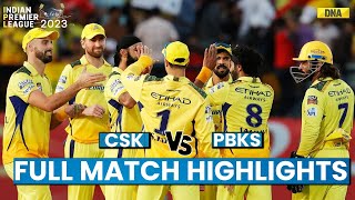 PBKS vs CSK Full Match Highlights Punjab Kings vs Chennai Super Kings Match Scorecard IPL 2024 [upl. by Nanaek]