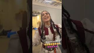 Eurovision 2024  Jaklin from Ladaniva Armenia meets Marina Satti and sings a Greek song [upl. by Havot]