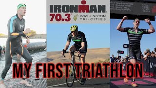 My First Triathlon  Ironman 703 Race Recap [upl. by Ohnuj144]