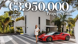 Inside a €3950000 New Modern House with a rooftop in Marbella Golden Mile La Carolina [upl. by Convery]