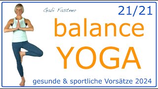 2121 🤗 38 min RegenerationsTraining als BalanceYoga  ohne Geräte [upl. by Idnyl561]