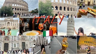 ITALY TRAVEL VLOG 🇮🇹  exploring Rome Pisa Florence and Milan [upl. by Kirbee]