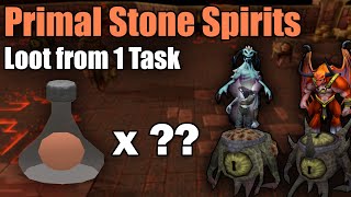 Primal Stone Spirits Loot from Slayer Monsters on RuneScape [upl. by Nitas121]