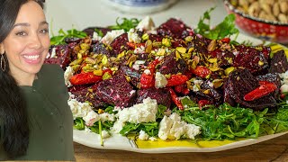 The MOST Delicious Autumn Salad Roasted beets amp feta [upl. by Alag248]