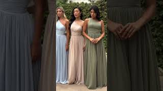 Isadore ❤️ Which is your fave Sky blue Champagne Sage bridesmaiddress wedding bridesmaids [upl. by Latsirhc148]