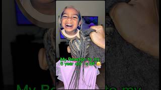 Bad kids got silver teeth 🤯 kidshairstyle cutebaby braids naturalhair kidsbraids silverteeth [upl. by Petey809]