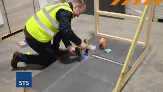 How to fix 10mm Professional Tile Backing Board to Timber Wall and Floor [upl. by Niccolo]