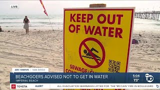 Beachgoers trying to beat the heat are greeted with unsanitary conditions in Imperial Beach [upl. by Pironi708]