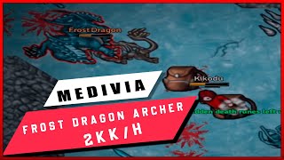 Medivia Online Frost Dragon Royal Archer 2kkh guide [upl. by Elatnahs]