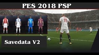 Savedata PES 2018 PSP V2 [upl. by Cris136]