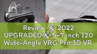 Review ✨2022 UPGRADED✨57 inch 120 WideAngle VRG Pro 3D VR Glasses Virtual Reality Full Screen Vis [upl. by Ennaul]