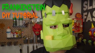 Halloween Papercraft  Frankenstein Mask  Spooky seasons coming [upl. by Asiil]