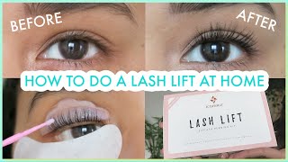 HOW TO DO A LASH LIFT AT HOME and what I regret about it 1 week later [upl. by Macintosh165]