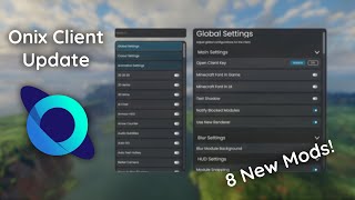 onix client just released 8 EXCLUSIVE mods [upl. by Yrokcaz]