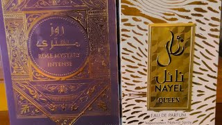 Al Wataniah Rose Mystery Intense and Nayel Queen Arabiyat Prestige 1st impressions [upl. by Edlun403]