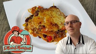 Mexikanische EnchiladaLasagne  Hermi kocht [upl. by Navert]